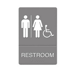 Restroom Sign Men Woman Wheelchair Accessible