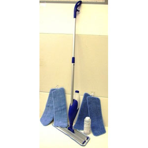 NEW! Quickie Dual Wet / Dry Microfiber Mop System