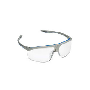 AOSafety Maxim Sport Safety Glasses Silver/Blue Frame-Mirror Lens