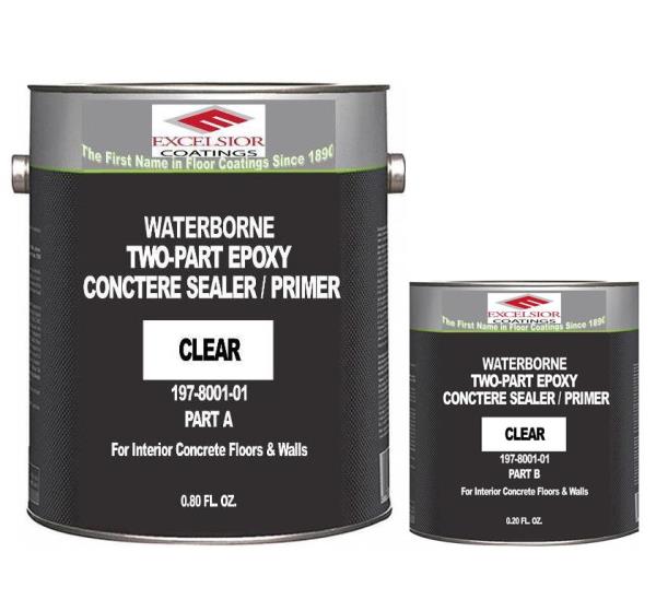 8001-05 Clear Water Borne Epoxy Concrete Sealer Primer 5 gal