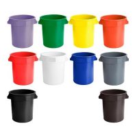 Round Commercial Trash Containers