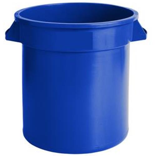 20 Gallon Blue Round Commercial Trash Can - Major Supply Corp